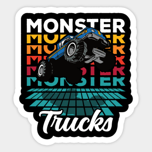 Monster Trucks Vintage 4x4 Sticker